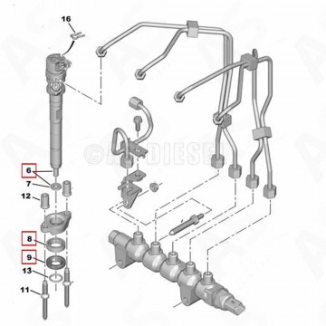 MONTAGE INJECTEUR BOSCH CR 1.6 L